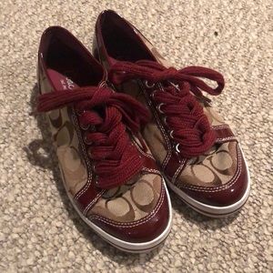 Maroon Coach Shoes
